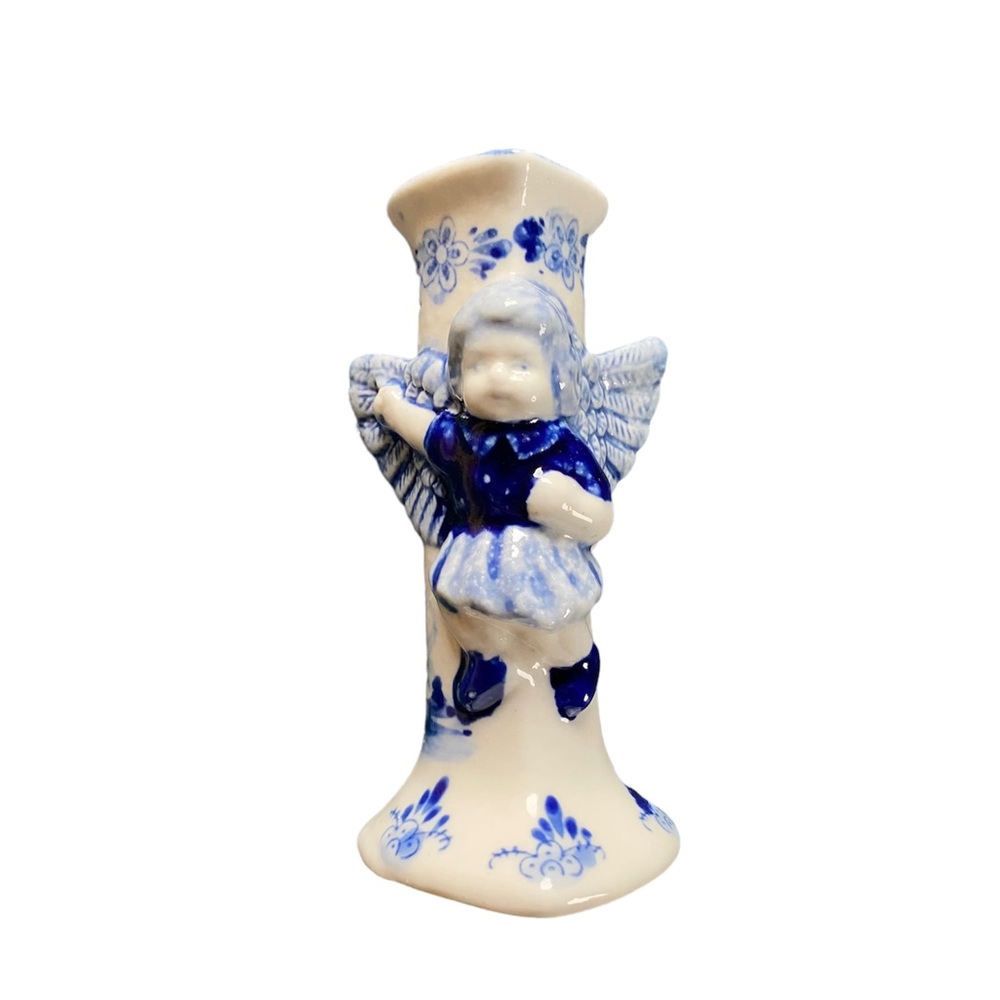Hand painted In Holland Delft Deco Vase